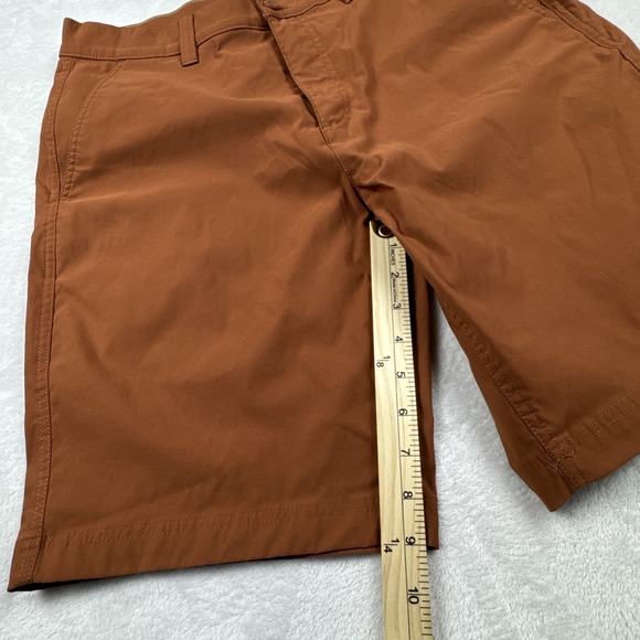 Eddie Bauer Shorts Mens 34 Red Burgundy Chino Hiking‎ Camp Stretch Outdoors 9" - Picture 6 of 10